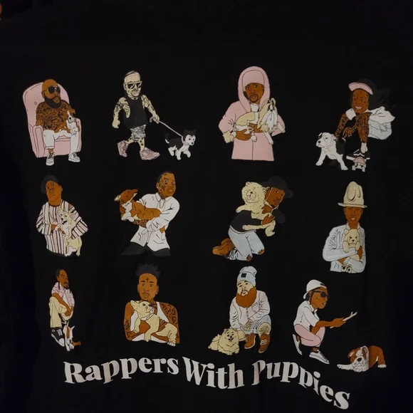 Rappers With Puppies T Shirt NWOT - Picture 5 of 5